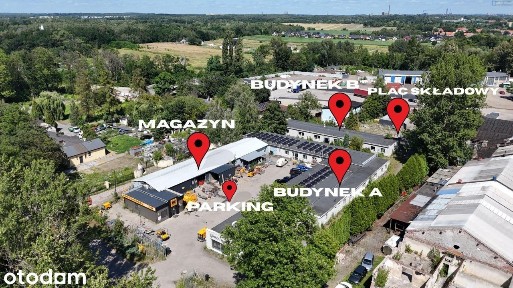 Kompleks biurowo-magazynowy z dużym placem 6038m2