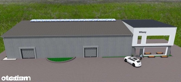 Hala magazynowo-biurowa 1260 m2. Działka 3927 m2