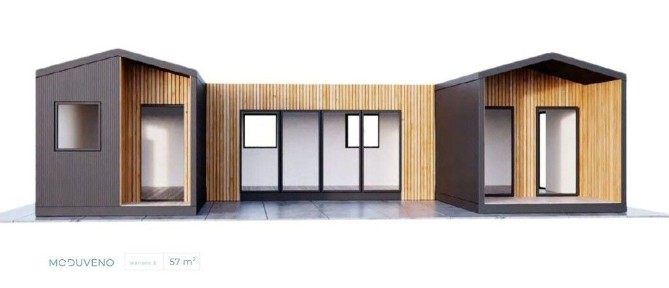 Nowoczesny dom modułowy 57 m² | Pod klucz |