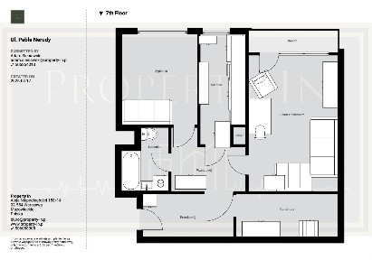 2 pokoje | Garderoba | 56,72m2 | Komórka lokatorska | Bielany