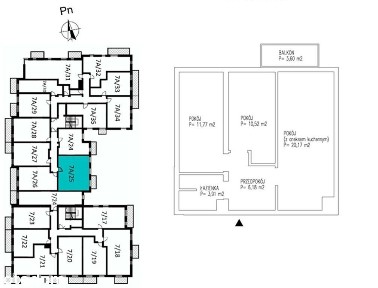 3 piętro + winda | 3 pokoje | 13 100,00zł/m²
