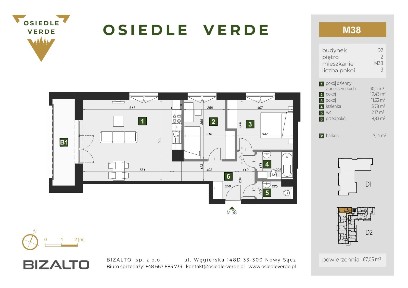 Osiedle Verde|Nowoczesne 3-pokojowe mieszkanie|Zarezerwuj już dziś.
