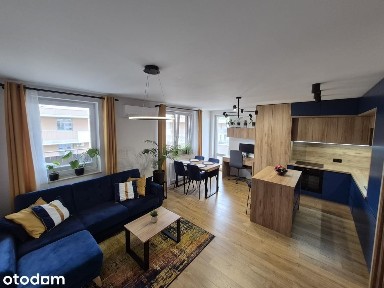 Gotowe 2 pokoje 47m²; duży balkon 12,7m²; klimatyzacja; garaż