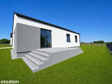 Ostatni dom z 4 wolnostojących w Dolsku - 90m2, duża działka 1050m2
