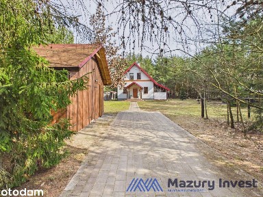 Dom z dużą działką i prywatnym lasem w Świętajnie. Blisko jeziora