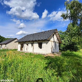 Dom parterowy Stan Surowy Otwarty na pięknej działce