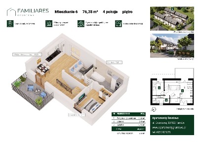 4-pokojowe mieszkanie 76m2 Bez Pośredników