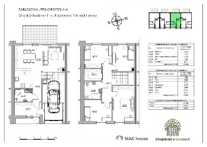 Ostatni GOTOWY Bliźniak 130 m2-garaż - Chojniczki ul. Kasztanowa 104/1