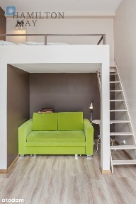 Studio z antresolą i balkonem na Kazimierzu