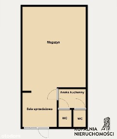 Lokal usługowy 75 m² parter, magazyn/biuro