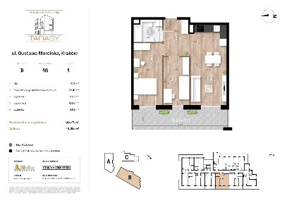 3-pokojowe mieszkanie 55m2 + balkon