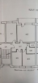 Mieszkanie 3 - pokojowe na 1 piętrze