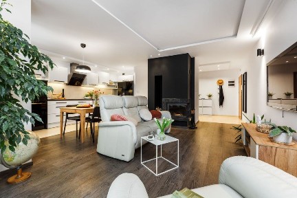 Mieszkanie wśród zieleni, taras i kominek, 74 m² - Gdańsk Myśliwska