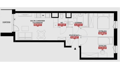 Dobrze zaprojektowane 56 m² | Warszawa - Mokotów | Blisko przystanek!