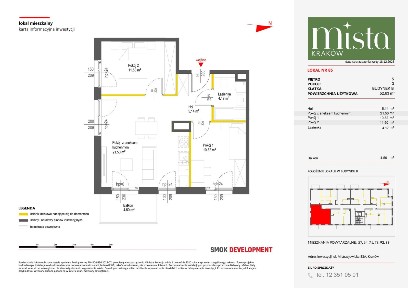3-pokojowe mieszkanie 52m2 + balkon Bezpośrednio