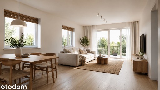Mieszkanie 3 pokoje, duży balkon, widok na zieleń