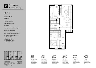 Apartament parterowy z prywatnym ogrodem | 73,00 m² | Brzozowa | Lubliniec | 2 lub 3 pokoje | Prywatne miejsce parkingowe | Odbiór IV kwartał 2026