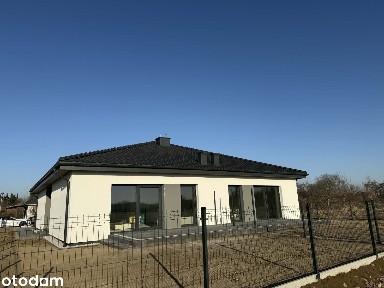 Parterowy funkcjonalny bliźniak Wilkowice Leszno