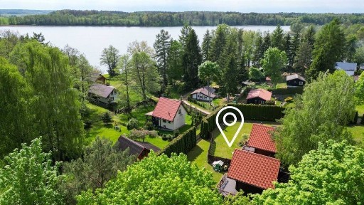 Dwa domy, działka 1100 m2, 100 metrów od jeziora Wersminia na Mazurach