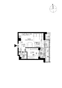 1-pokojowe mieszkanie 40m2 + ogródek Bez Prowizji