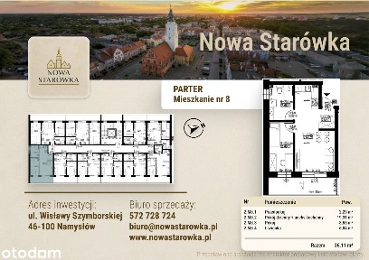 Mieszkanie 2 pokojowe o pow.36,11 m2