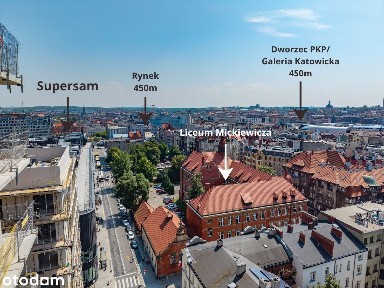 Wyjątkowe mieszkanie z narożnym balkonem 29,41 m² w centrum Katowic