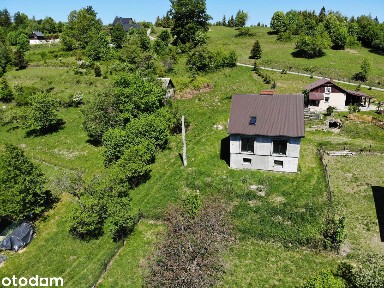Wyjątkowy dom na wzgórzu z widokiem na pasmo gór - Beskid Żywiecki
