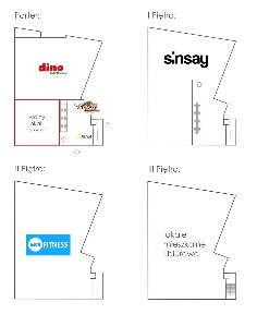 Lokal w galerii handlowej z dużą witryną obok Sinsay oraz Dino