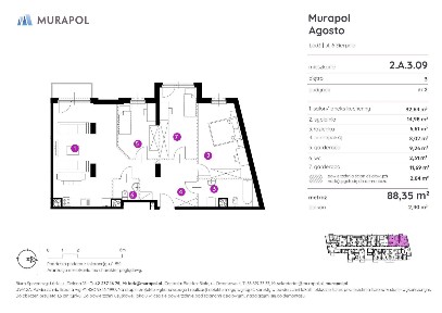 2-pokojowe mieszkanie 88m2 + balkon Bez Prowizji