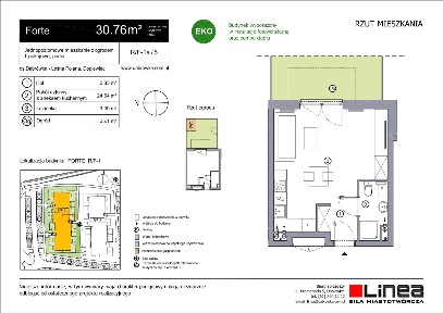 1-pokojowe mieszkanie 30m2 + ogródek Bezpośrednio