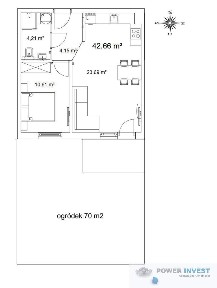 2-pokojowe z klimatyzacją i ogródkiem 70m2