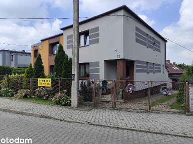 Dom piętrowy (bliźniak) 115 m2 + pow. piwnic na działce 265 m2, garaż
