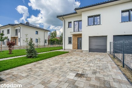 Nowoczesny dom bliźniaczy pod Warszawą | 140 m² + 60 m² | Garbatka