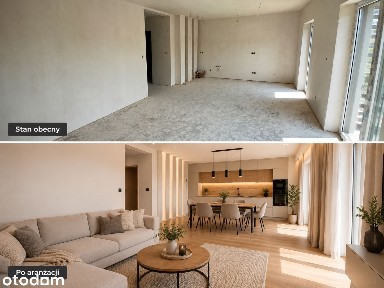 Apartament z tarasem i 3 miejscami parkingowymi