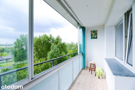 Widok na zieleń i panoramę Centrum, 2 pok | Stegny