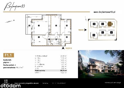 Przestronny apartament 4-pokojowy, 98,27 m², Wrocł