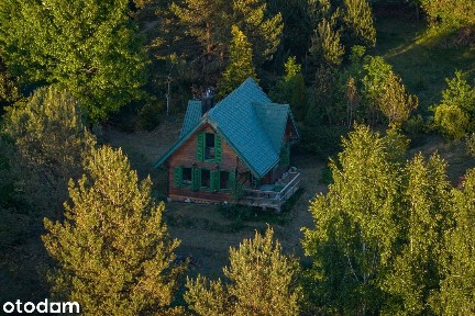 Domek letniskowy i działka rekreacyjna kaszuby widok jezioro Miłoszewo