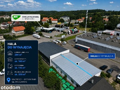 Hala magazyn-warsztat 180 m² + biura 110 m2 + parking 350 m² Wałbrzych