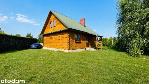 Klimatyczny dom z bali drewnianych 70 m² + poddasze 49 m².