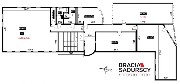 biuro ul. Mogilska - Kraków, 327,5 m2