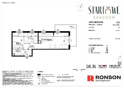 3-pokojowe mieszkanie 56m2 + balkon