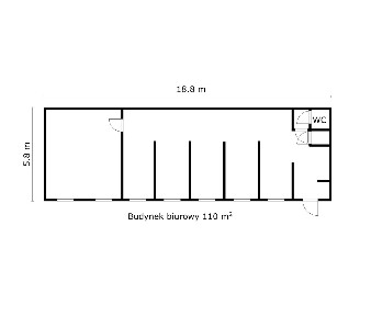 Budynek biurowy 110 m² - samodzielny budynek, ochrona, bezpośrednio