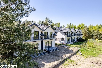 Nowoczesny dom w zabudowie szeregowej-środkowy | 104m2 | garaż