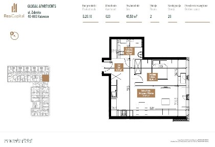 Apartament 25. piętro | Widok na panoramę Katowic | Global Office Park