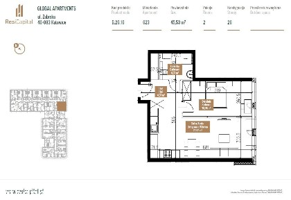 Apartament 25. piętro | Widok na panoramę Katowic | Global Office Park