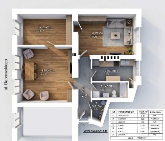 3‑pokojowe mieszkanie na sprzedaż 72,85 m² + piwnica 24 m² - kamienica, kominek
