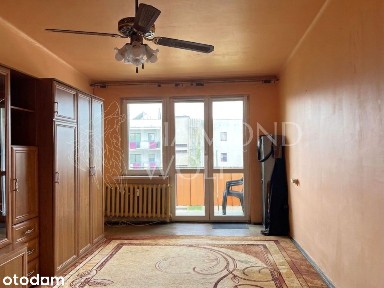 46 m² z potencjałem na 3 pokoje, zachodnią loggią