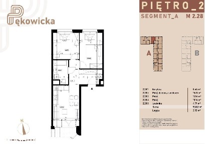 3 pokoje | 50,82 m² | loggia |
