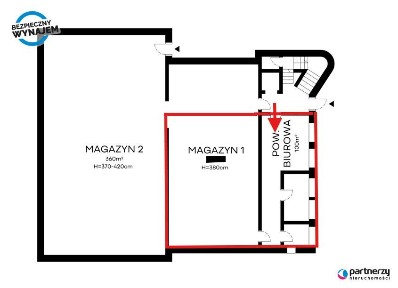 Magazyn z pom. biurowymi z dobrym dojazdem