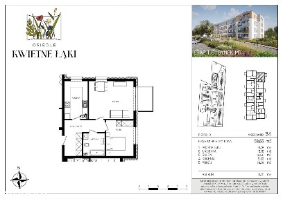 2-pokojowe mieszkanie 53m2 + balkon Bez Prowizji